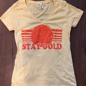 Next Level Apparel Yellow Stay Gold Tee
